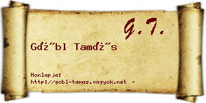 Göbl Tamás névjegykártya